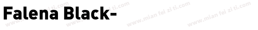 Falena Black字体转换